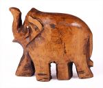 dřevěný magnet - slon tmavý