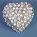 .srdce malé - perličková, stříbrná 5,5 cm - NOVINKA