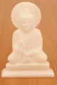 BUDDHA z bílého mramoru - 11,5 cm